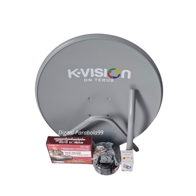 Jual Parabola Mini 60 Cm Kvision Full Set Lengkap Paket Receiver ...