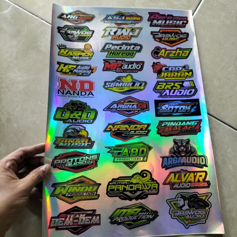 Jual STIKER SOUNDSYSTEM HOLOGRAM | SRIKER SOUND| STIKER ANTI AIR ...