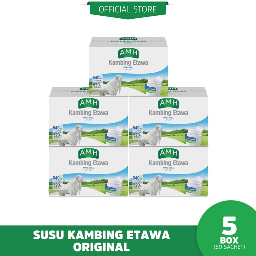 Jual AMH Susu Kambing Etawa Variant Original - Bundling (5 Box ...