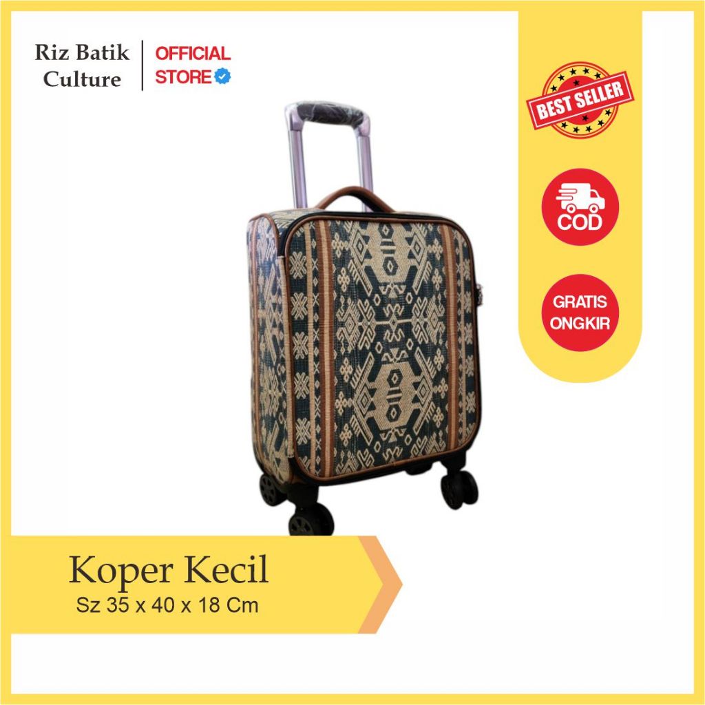 Jual Koper Tenun 16 Inch/Koper Batik Lawasan/Koper Ethnic/Koper Bagasi ...