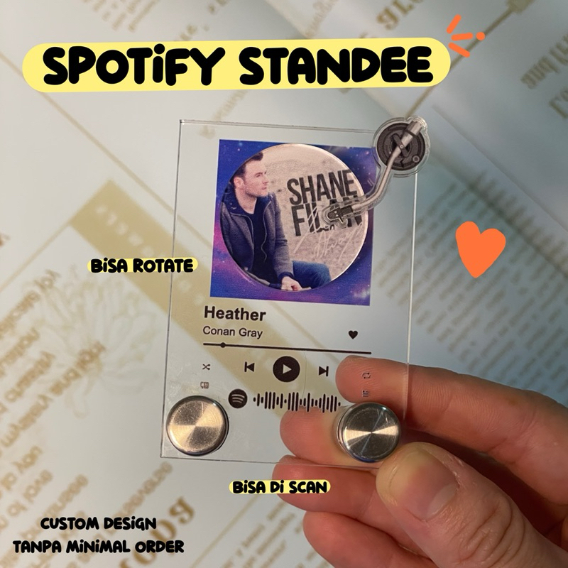 Jual akrilik spotify cd spinning / akrilik spotify stand | Shopee Indonesia