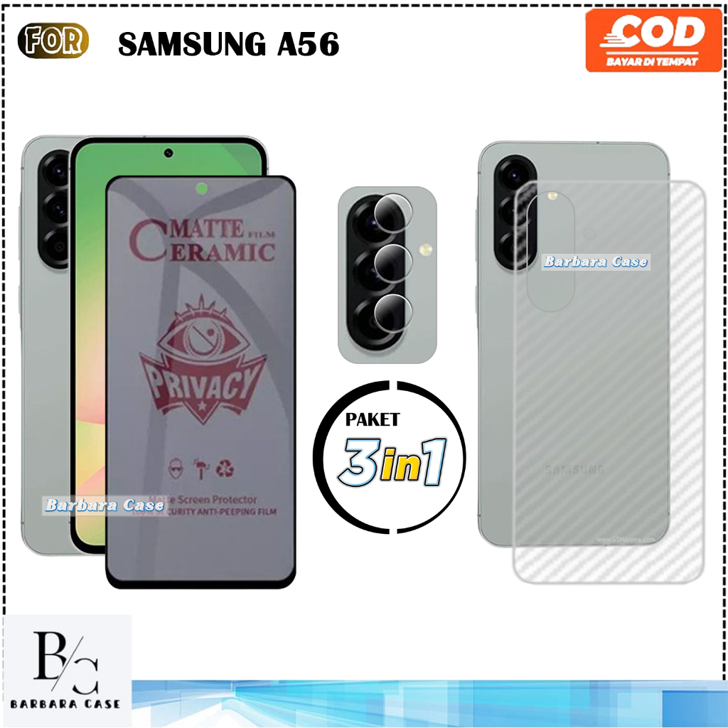 Jual PAKET 3IN1 Tempered Glass Samsung Galaxy A56 A36 A26 Anti