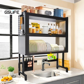 GSLIFE Rak Piring Wastafel Stainless Multifungsi