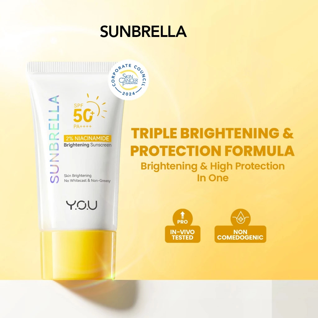 Jual YOU Sunbrella 2% Niacinamide Brightening Sunscreen 30ml | Shopee ...