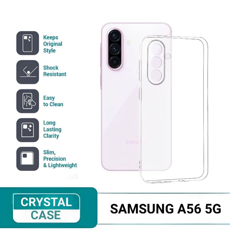 Jual Case Samsung Galaxy A56 5G Crystal Clear Case Cover Transparan ...
