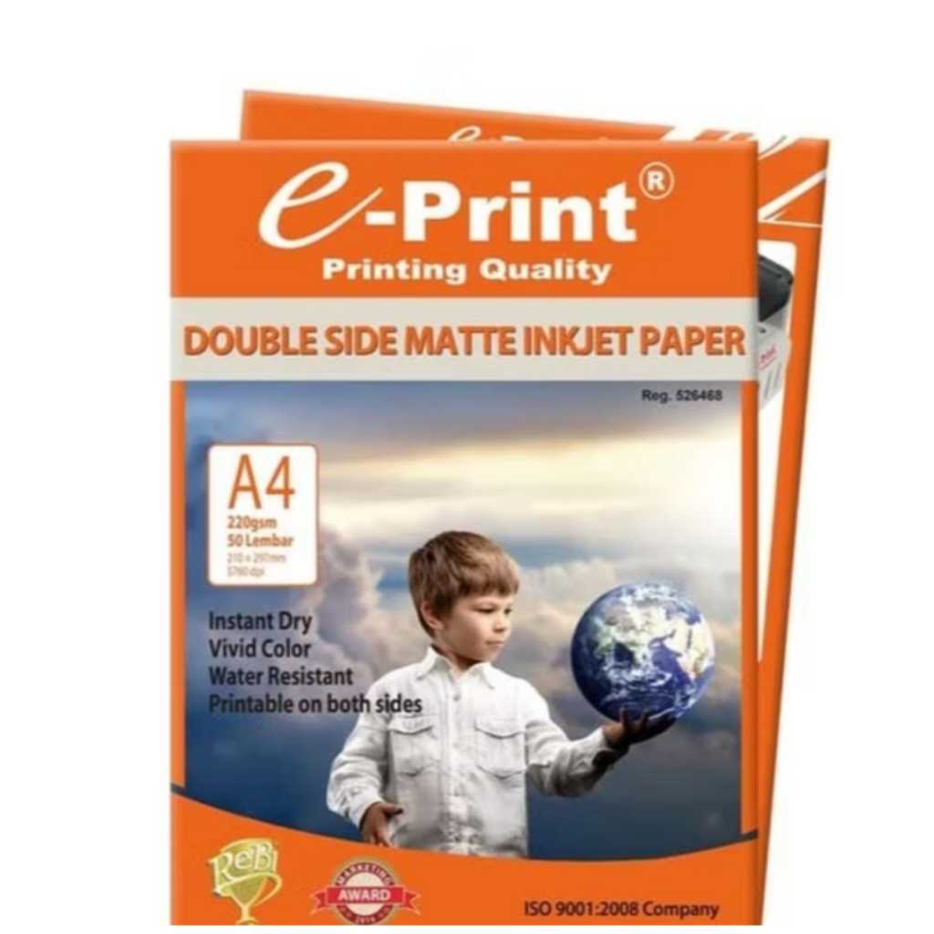 Jual Kertas Foto Dua Sisi E-Print Double Side Matte Inkjet Paper A4 ...