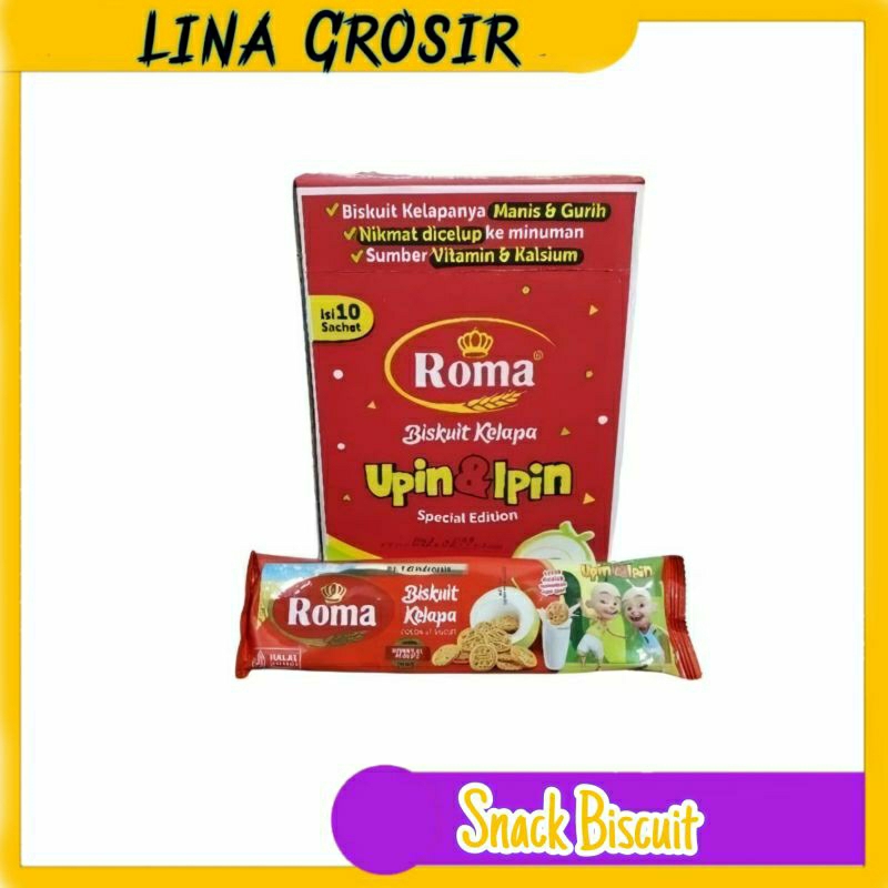 Jual ROMA KELAPA Sachet @ 36gr 1 Box isi 10 Sachet | Shopee Indonesia