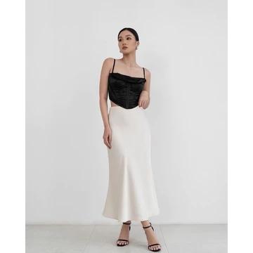 Rok Satin Panjang Long Satin Rok Satin Silk Skirt Long Satin Silk