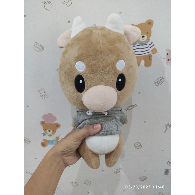 Boneka Secretary Kim Cow Plush Hardworking Cow Stuffed Toy Clearance