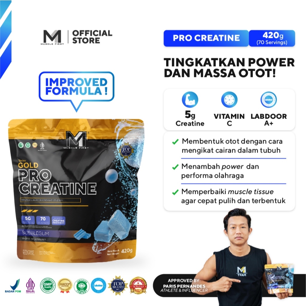 Jual Muscle First Pro Creatine 420 Gram 70 Serving | Shopee Indonesia