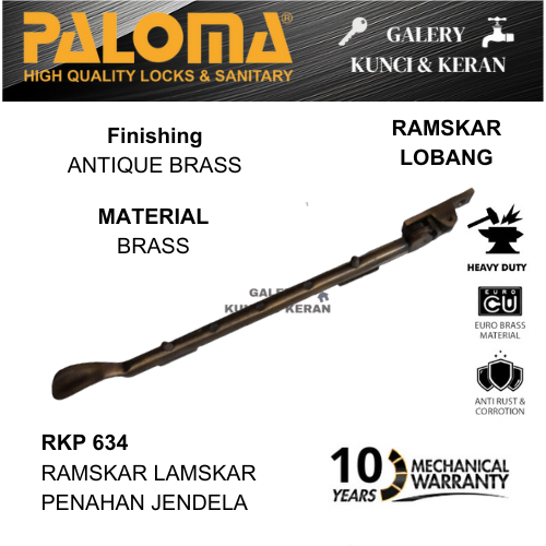 Jual PALOMA RKP 634 Ramskar Penahan Jendela Lamskar Lobang Antique ...