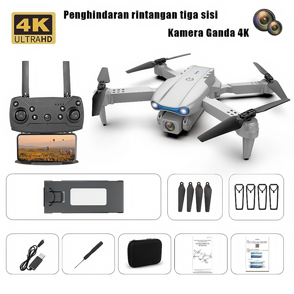 Jual Drone Smart Dual Camera 4K HD Camera Obstacle Drone Mini RC