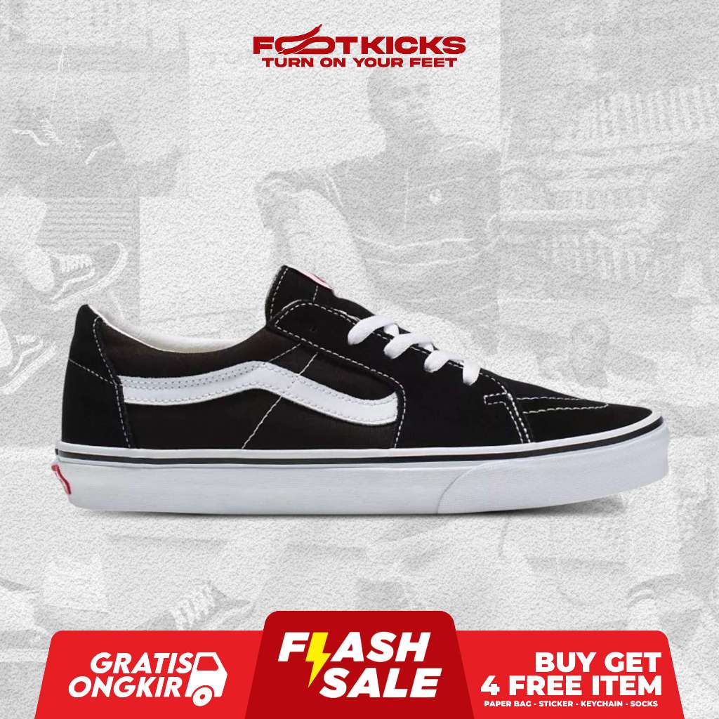 Ua Sk8 Low Classic 6bt1 Black True Whit main image 0