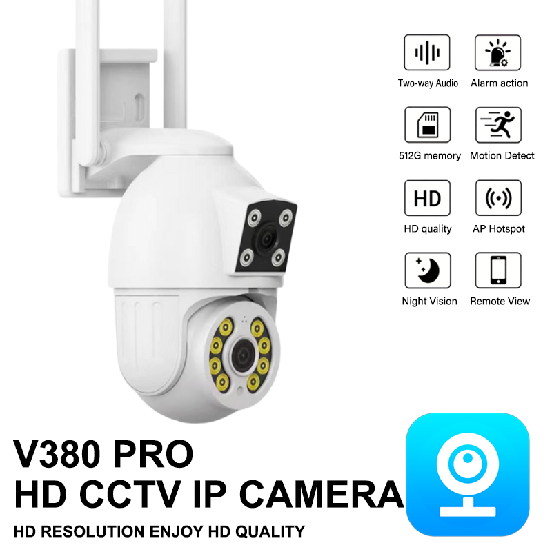 Jual V380 BP3 1080P Dual Lens Security IP CCTV Camera Wireless Outdoor ...
