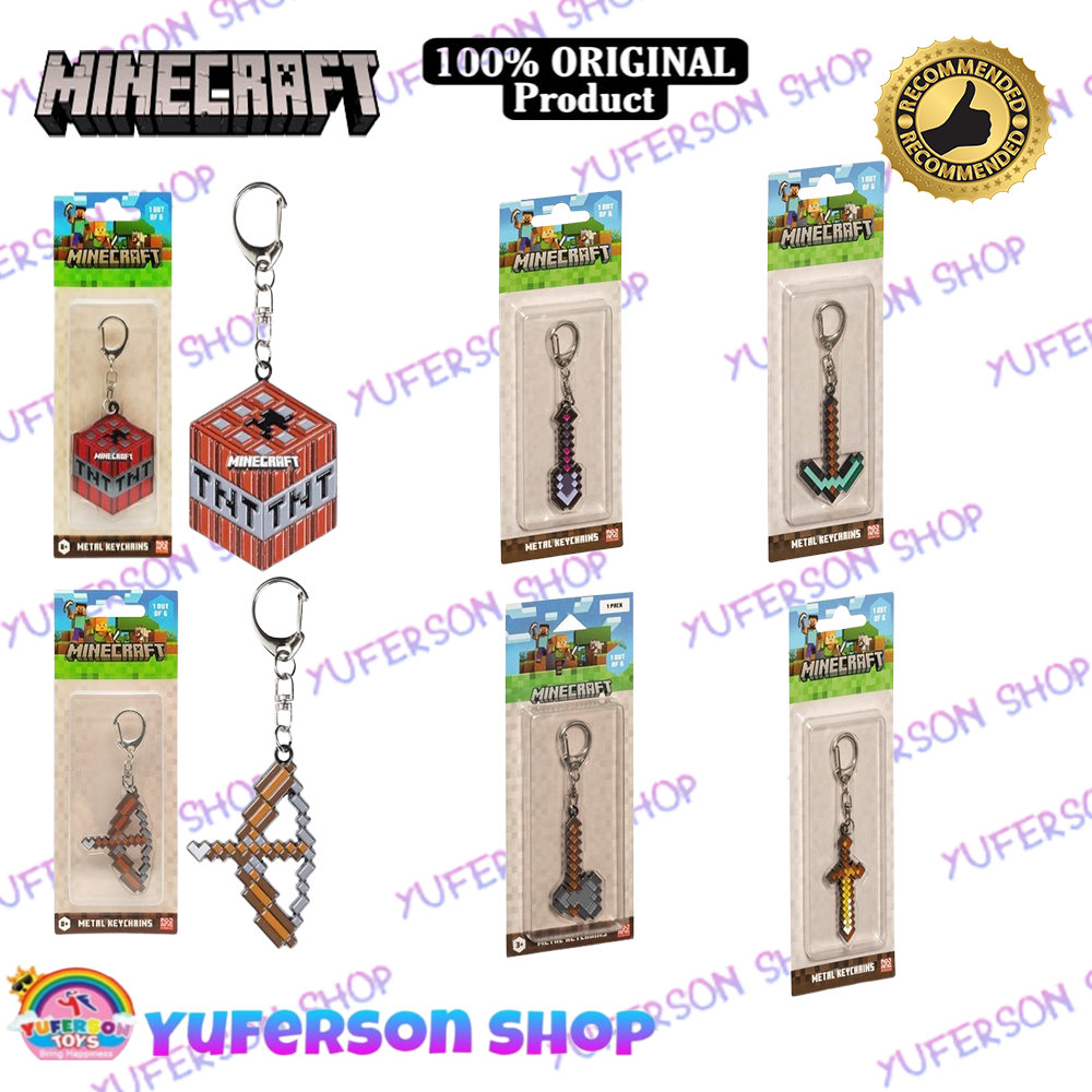 Jual Minecraft Metal Keychains 1 Pack MC6010 - Gantungan Kunci ...