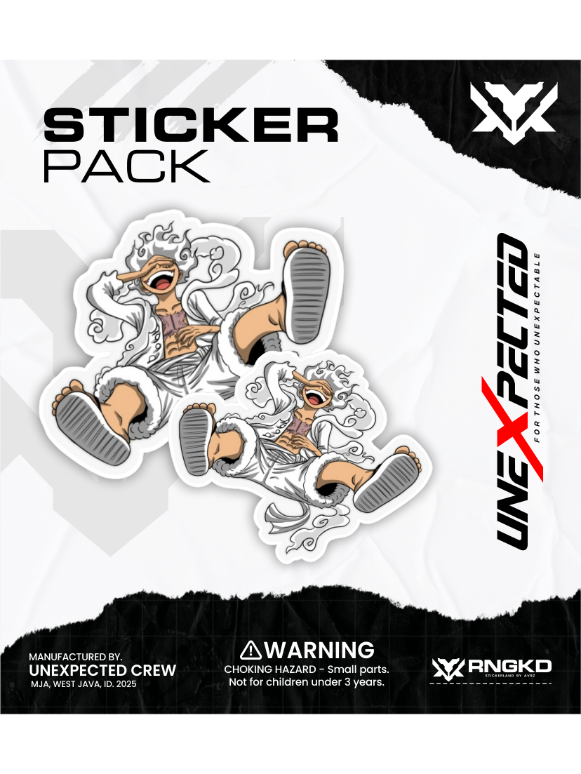 Jual Sticker Pack Karakter Luffy Gear 5 Anime One Piece | Shopee Indonesia