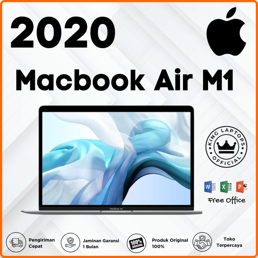 Jual Apple Macbook Air 2020 M1 Chip Ram 8gb 256gb Ssd Original Mulus