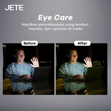 JETE RL1 Ring Light Selfie For Smartphone HP LED Rechargeable Clip On With 3 Light Mode Garansi