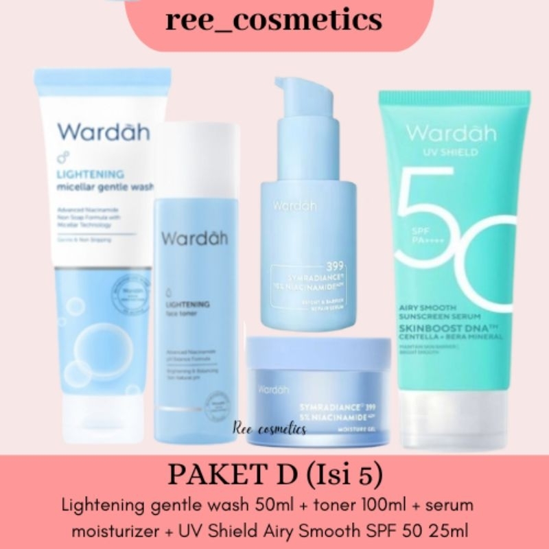 Jual WARDAH Symradiance Series 1 Paket Lengkap Hemat Skincare Wardah