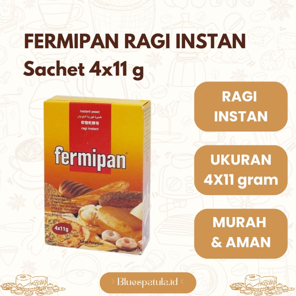 Jual Fermipan Ragi Instant Sachet 4x11gr/ Fermipan | Shopee Indonesia