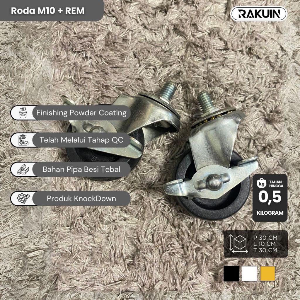 Jual RODA - UKURAN M8 & M10 - KOMBINASI DENGAN PRODUK RAK / GAWANGAN ...