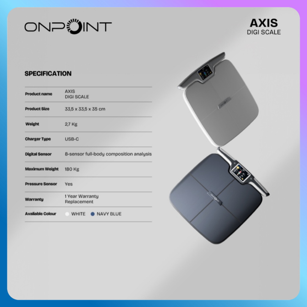 Jual ONPOINT - Timbangan Badan BMI Body Fat AXIS DIGI SCALE ...