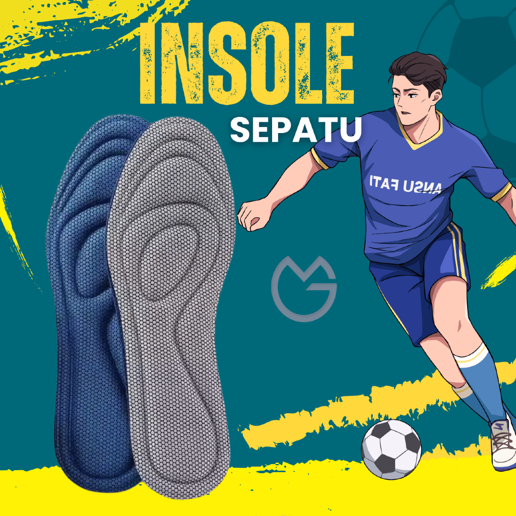 Jual Insole Sepatu Futsal Emga ISG01F Alas Kaki Sol Shoe Pad Breathable ...