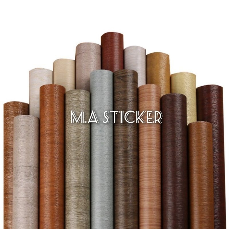 Jual Stiker PVC Motif Kayu Interior Film Pelapis Furniture Waterproof ...