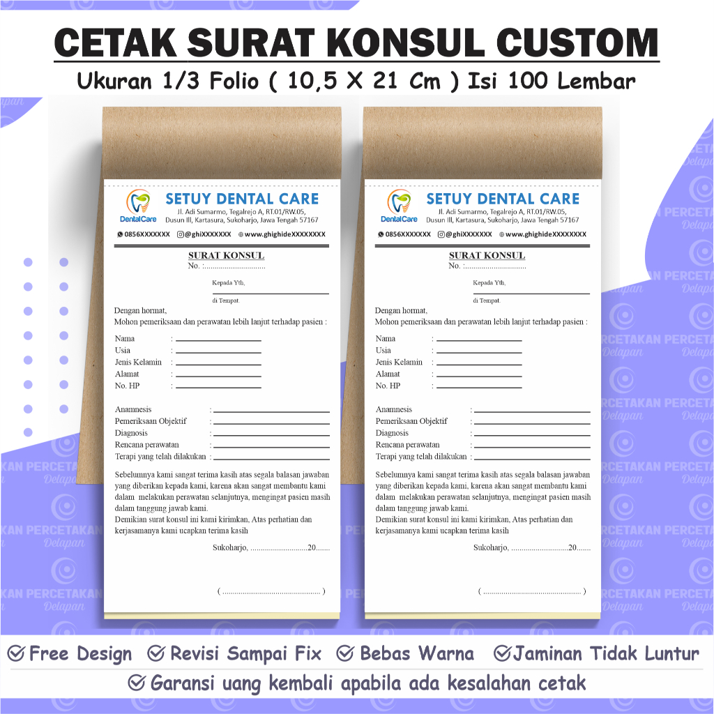 Jual Surat Konsul custom 1/3 folio | Shopee Indonesia