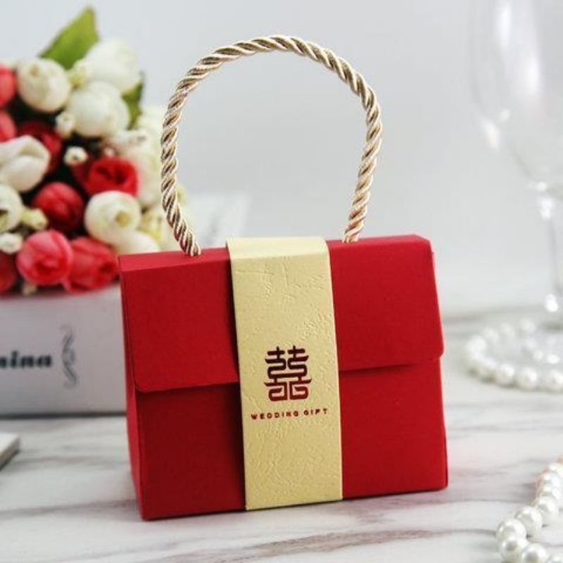 Jual Kotak souvenir sangjit merah / paperbag / Box souvenir wedding ...