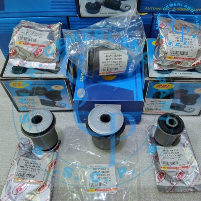Jual bushing lower arm set innova hilux vigo 2wd revo RBI made in ...