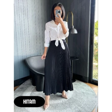 Rok Plisket Dewasa Hyget Premium Tebal All Size