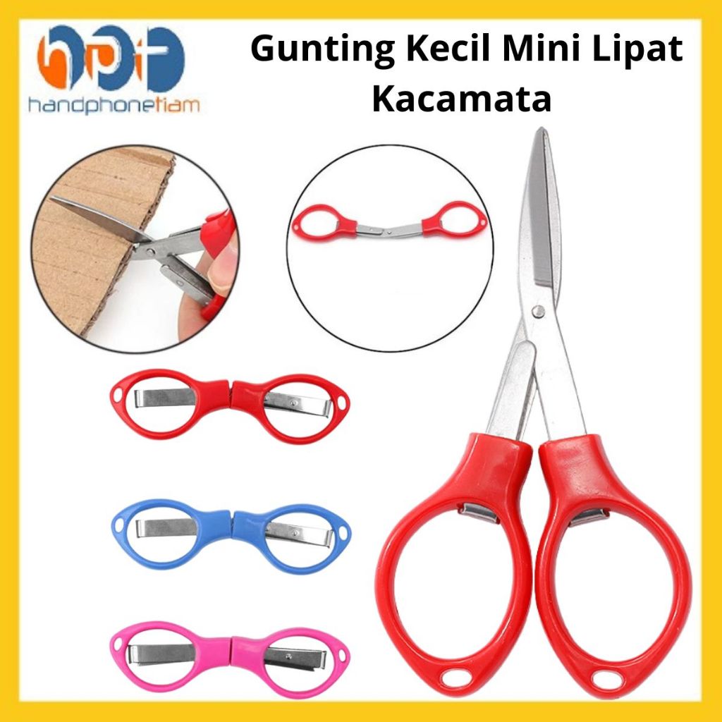 Jual Gunting Lipat Portable Gunting Travel Folding Scissors /Gunting ...