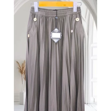 Rok Plisket Rok Plisket Premium Rok Rania Plisket Premium Rok Plisket Variasi Saku Kancing