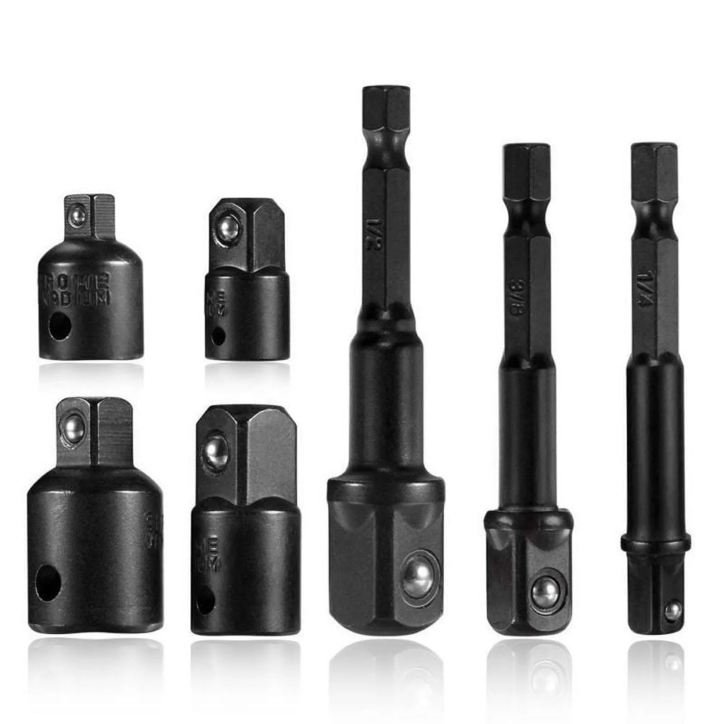 Jual Adaptor Impact Sok Set 1/2 3/8 1/4 inch 7 pcs Adapter Sambungan ...