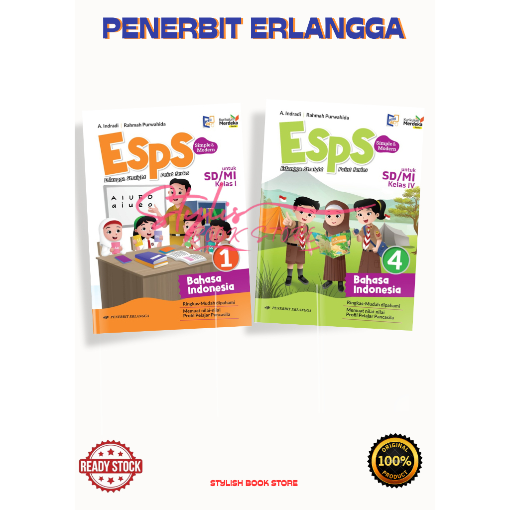 Jual BUKU PAKET ESPS BAHASA INDONESIA SD MI KELAS 1 2 3 4 5 6 KM REVISI ...