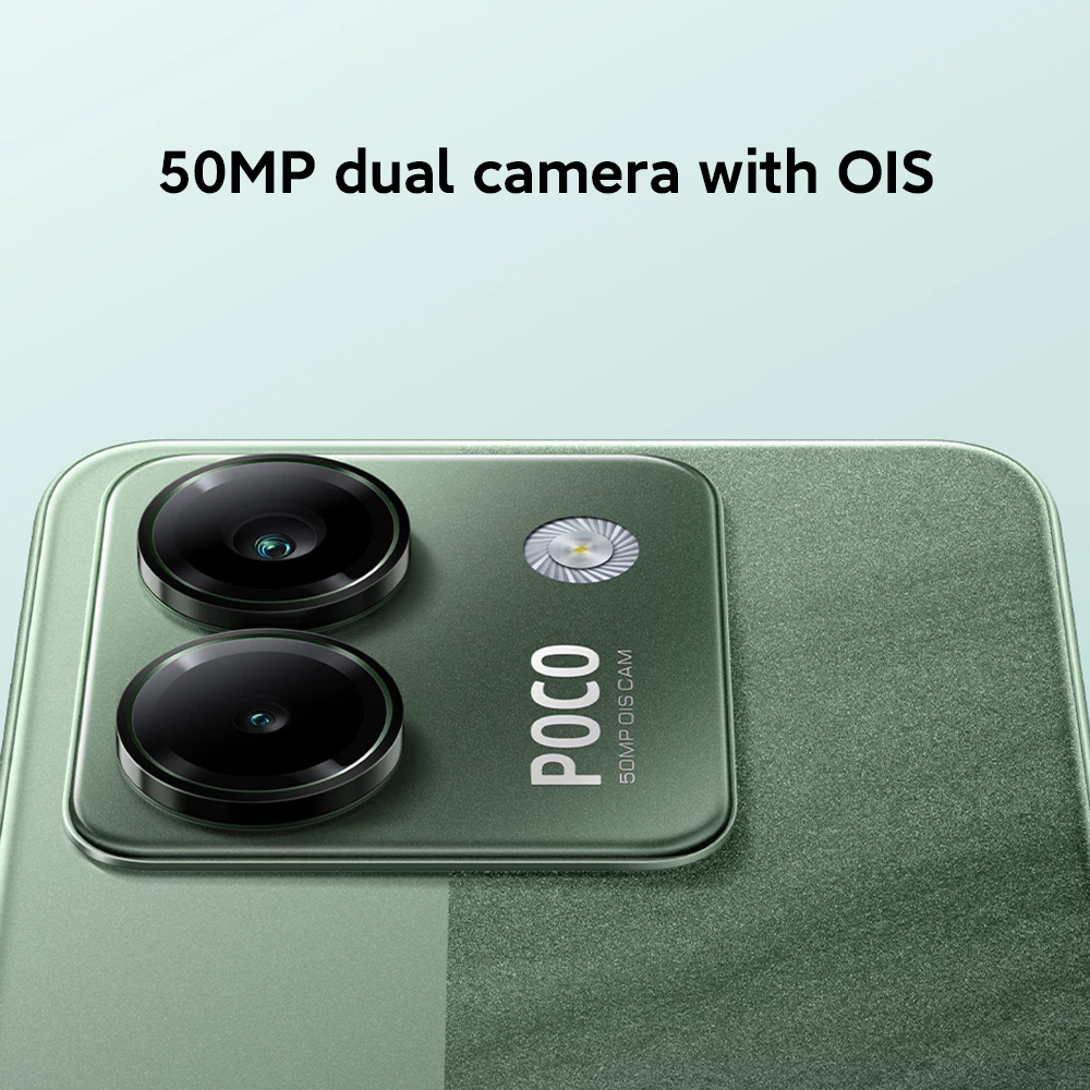 Kamera belakang 50MP Sony IMX882 dengan OIS pada POCO M7 Pro 5G