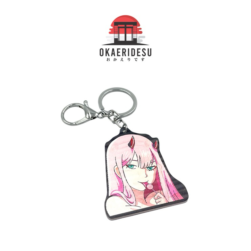 Jual OKAERIDESU Keychain Anime Acrylic 3D - Darling in the Franxx Zero ...