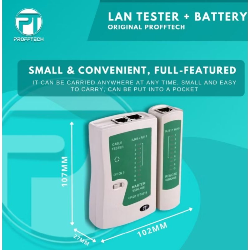 Jual Lan tester / alat pengheck kabel lan rj45 dan rj11 | Shopee Indonesia