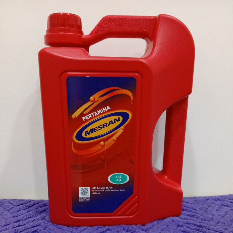 Jual PELUMAS OLI MESRAN SAE 40 4L OLI PERTAMINA MESRAN SAE 40 4LITER ...