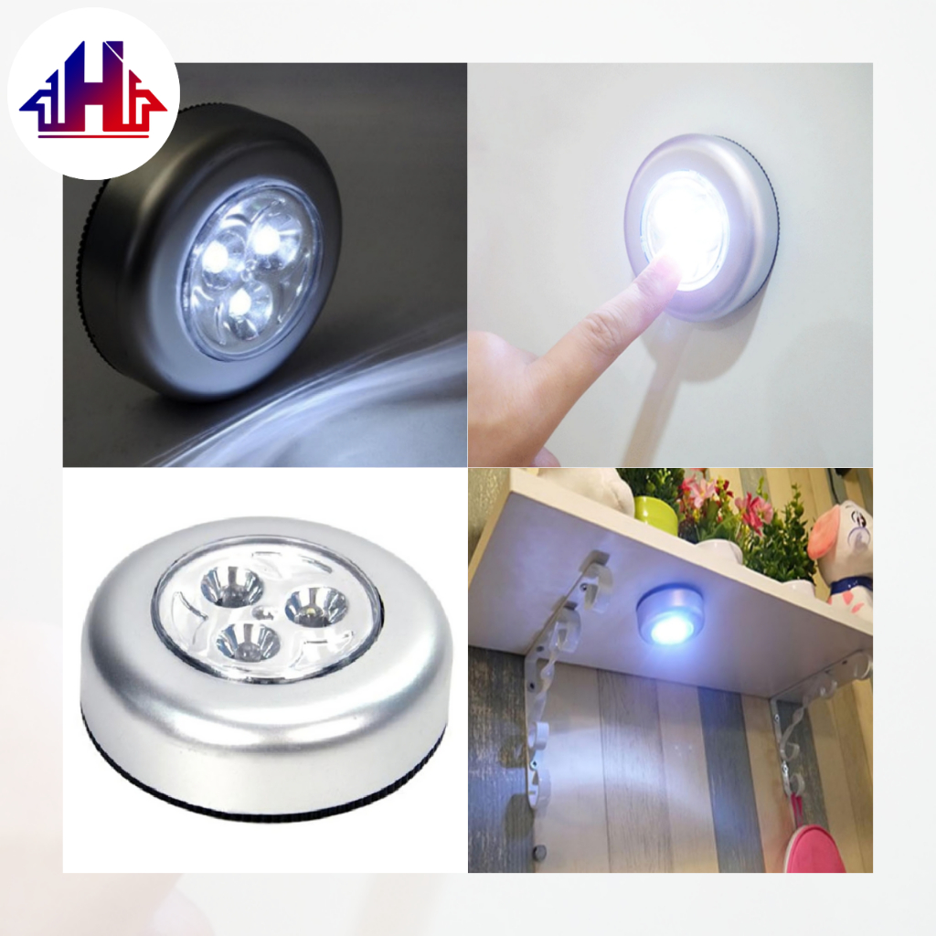 Jual Lampu Mini LED Tempel Stick & Click – Cool White 6.5cm, Praktis ...