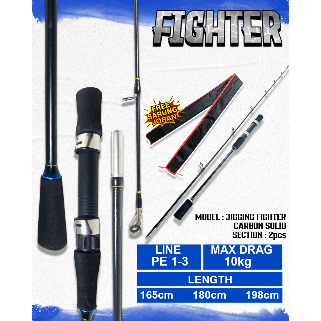 Jual Joran Laut Jigging Dasaran Fighter PE 1-3LB | Shopee Indonesia