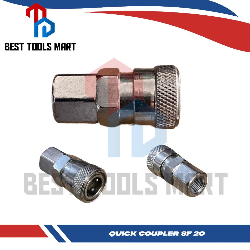 Jual Quick Coupler SF 20 / Sambungan Selang Kompresor Recoil SF 20 Cuk ...