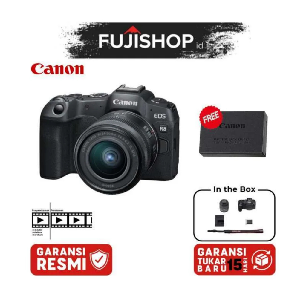 Jual Canon EOS R8 Kit RF 24-50mm IS STM / Camera Canon EOS R 8 Garansi ...