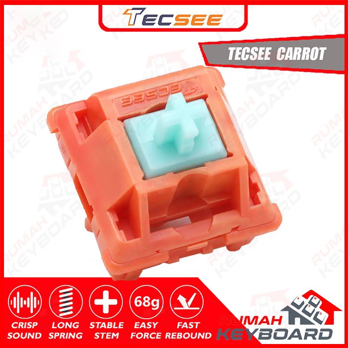 Jual TECSEE - Switch - Carrot - 5 Pin - 68g - Linear - Factory Lube ...