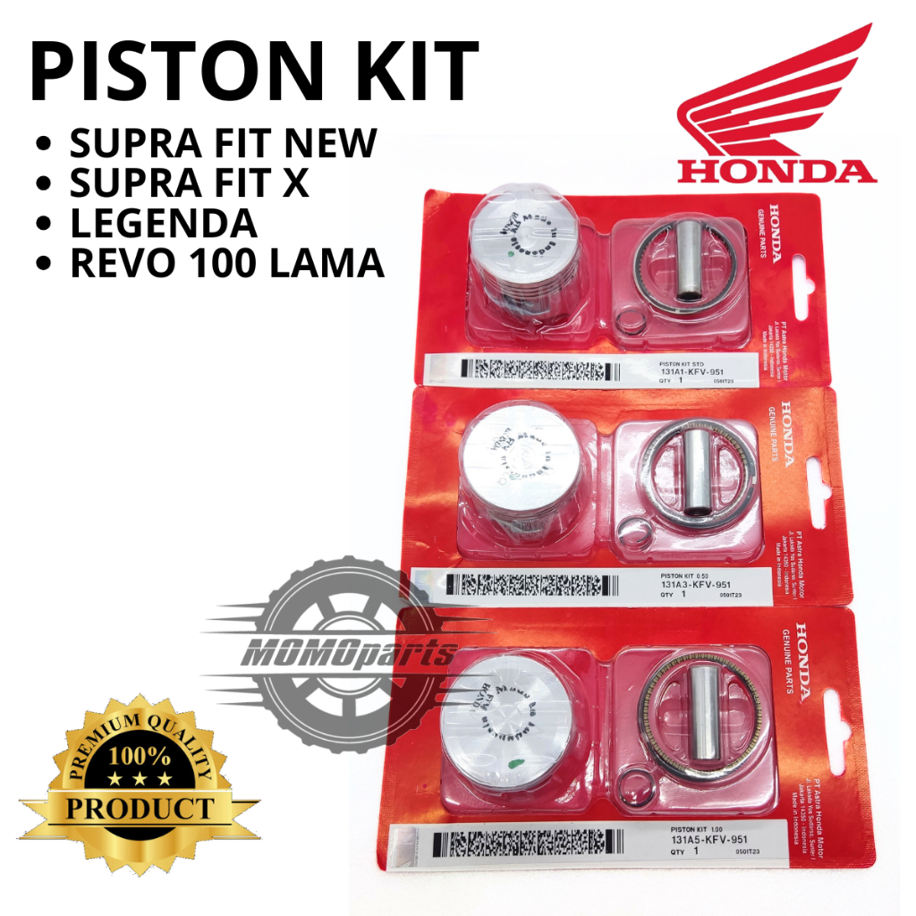 Jual ORIGINAL AHM HGP PISTON SEHER KIT HONDA KFV SUPRA FIT NEW X ASTREA ...