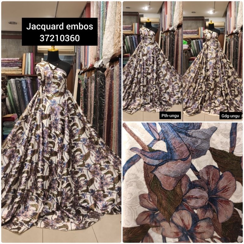 Jual Kain Jacquard Emboss Putih Dress | Shopee Indonesia