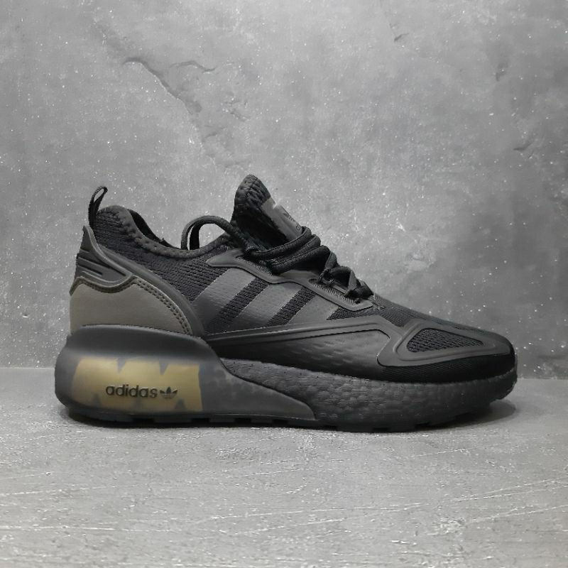 Jual Sepatu adidas ZX 2K boost triple black | Shopee Indonesia