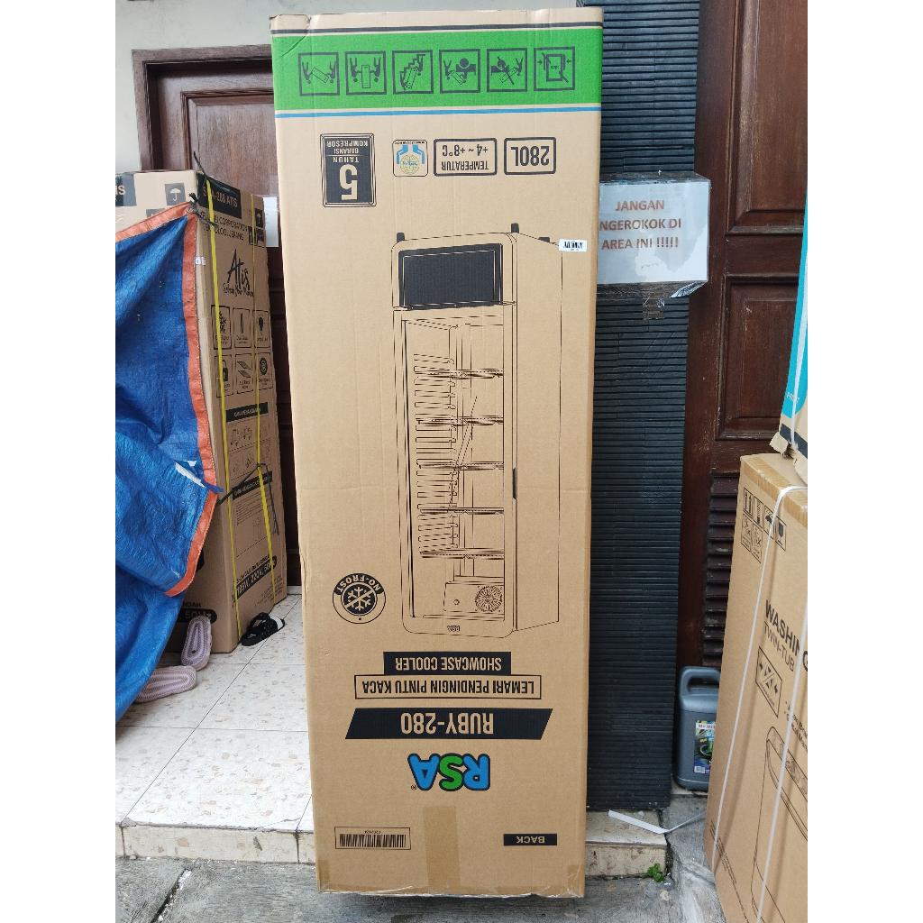 Jual SHOWCASE RSA RUBY-280 1 PINTU 280 LITER DISPLAY COOLER 5 RAK ...