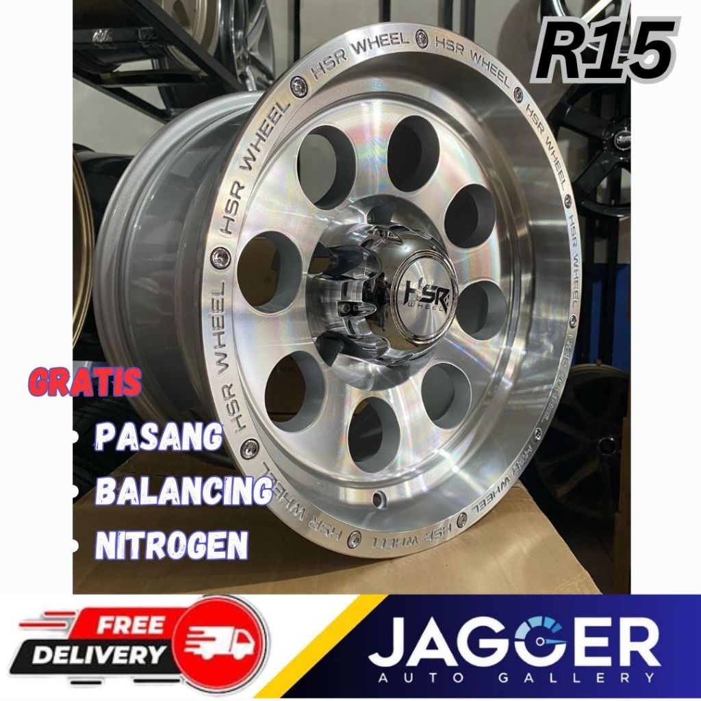 Jual Velg mobl offroad untuk jeep. HSR DUFFY R15X8 H5X139,7 ET-44 SMF ...